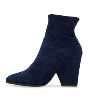 Botki damskie Ideal Shoes TX-2905 Granatowe