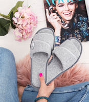 Kapcie damskie NaturalStyle NS-041 Szare