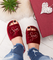 Kapcie damskie Natural Style NS-044 Czerwone