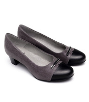 Czółenka Pesco 1660 Szary/Czarny-191