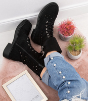 Botki damskie Lady Glory HQ291 Czarne