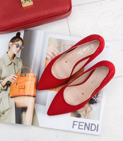 Czółenka damskie Sixth Sens 665-5 Czerwone