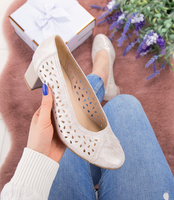 Czółenka Pesco 1905 Beżowe