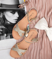 Sandałki damskie Abloom WL282 Złote