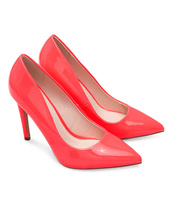 Czółenka damskie Ideal Shoes A-2927-2 Różowe