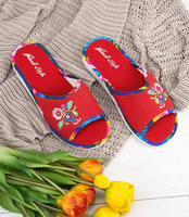 Kapcie damskie Natural Style NS-060 Czerwone