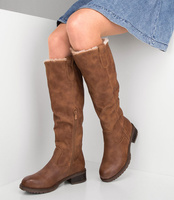 Kozaki damskie Sixth Sens F125 Brązowe