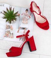 Sandałki damskie Bello Star B8987 Czerwone