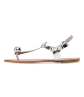 Sandałki damskie Abloom WL271 Srebrne