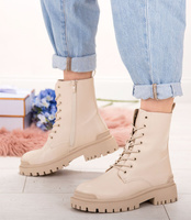 Botki damskie Lady Glory LG177 Beżowe