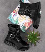 Botki dziewczęce Rock & Joy 7506-2B Czarne + S