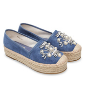 Espadryle damskie Sixth Sens 888-60 Niebieskie