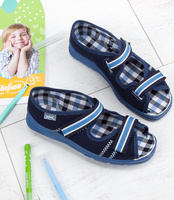 Sandałki dziecięce Befado 969Y101 Granatowe