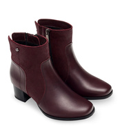 Botki damskie Pesco 1892 Bordowe