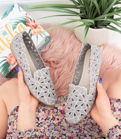 Balerinki damskie Skotnicki P-3-0568A Szare