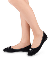 Balerinki damskie Ideal Shoes M-8806 Czarne