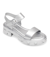 Sandałki damskie Shoesita K-8057 Srebrne