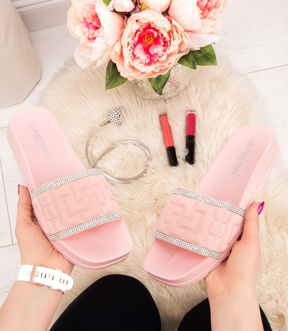 Klapki damskie Sixth Sens H13 Różowe