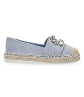 Espadryle damskie Bestelle Y931-9 Niebieskie