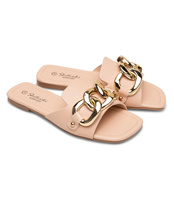 Klapki damskie Skotnicki KL-3-0613 Beżowe