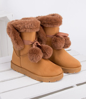 Śniegowce damskie Abloom BM-575 Brązowe