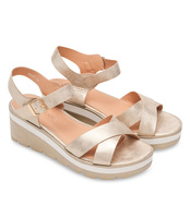 Sandałki damskie Shoesita 6295 Złote