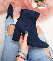 Botki damskie Bestelle 18052X-1 Granatowe