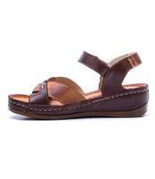 Sandałki damskie Wasak 0473 Brązowe