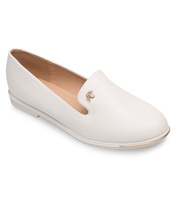 Balerinki damskie Miss Laura W-133 Białe
