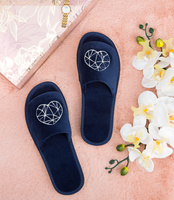 Kapcie damskie Natural Style NS-044 Granatowe S