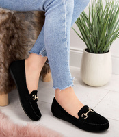 Mokasyny damskie Queen Vivi 22-5 Czarne