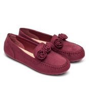 Mokasyny damskie Abloom 195-2 Bordowe