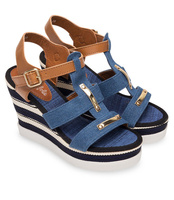 Sandały damskie Foreverfolie YQ05 Niebieskie