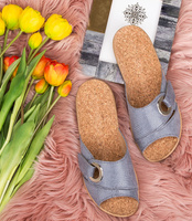 Klapki damskie Befado 265D023 Szare