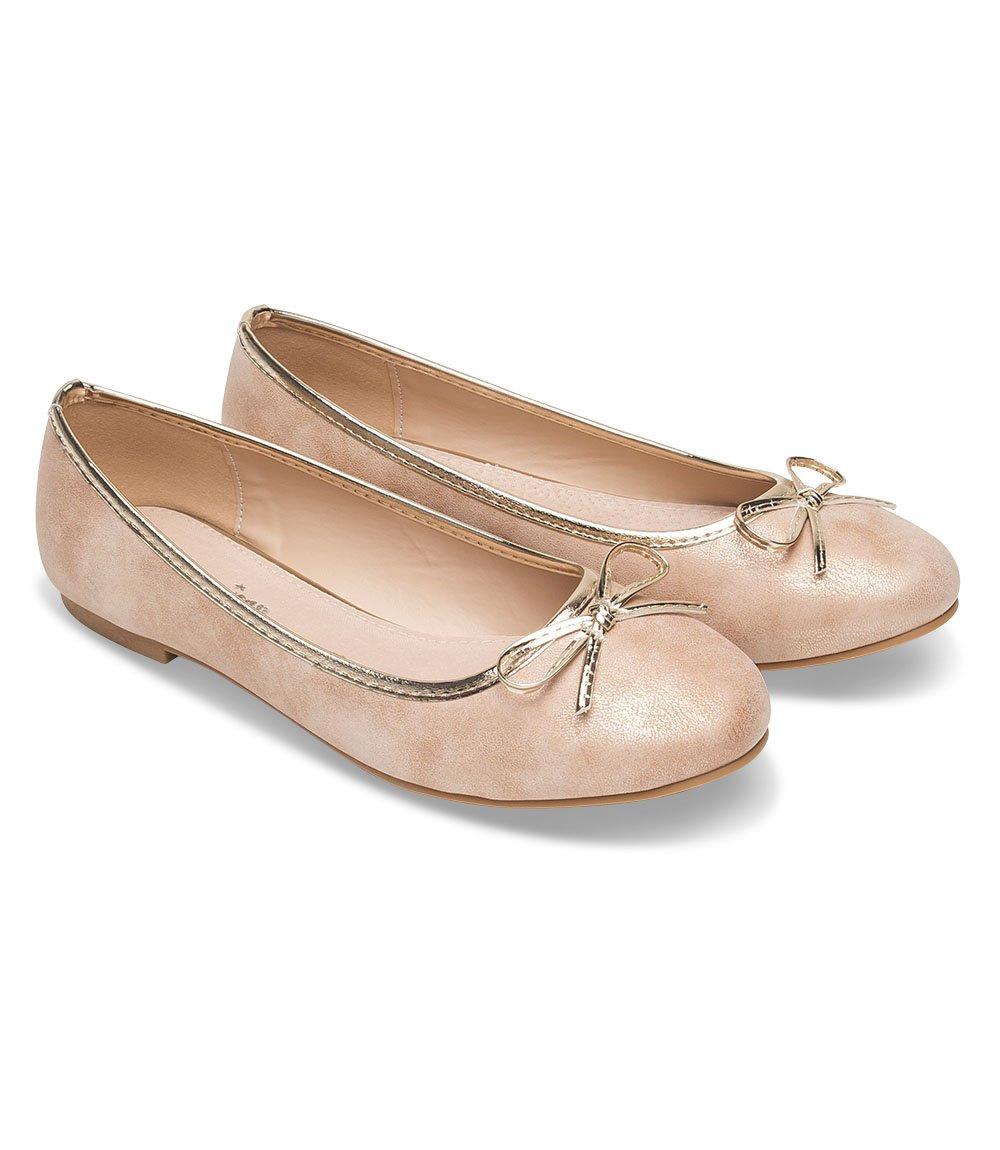 Balerinki damskie American Club LU14/19 Złote