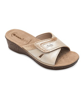 Klapki damskie Inblu 26-70 Piaskowe