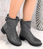 Botki damskie Foreverfolie F2805 Szare