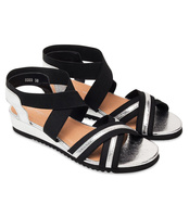 Sandałki damskie Super Mode 6580 Srebrne