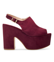 Sandałki damskie Tina's 8263G Bordowe