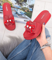 Klapki damskie Jomix D7639 Czerwone