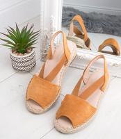 Sandałki damskie Ideal Shoes SA-2893 Brązowe