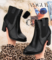 Botki damskie Super Mode 3654 Czarne