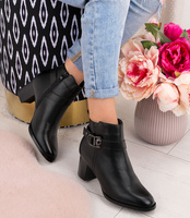 Botki damskie Skotnicki B-3-1357 Czarne