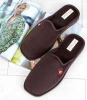 Kapcie męskie Natural Style NS-401 Brązowe