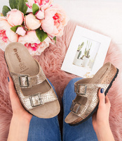 Klapki damskie Inblu NM-19N Platynowe