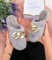 Kapcie damskie Inblu EK-06 Szare