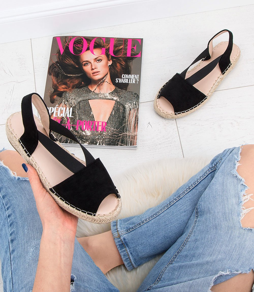 Sandałki damskie Ideal Shoes SA-2893 Czarne