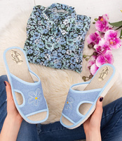 Kapcie damskie Natural Style NS-012 Niebieskie