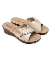 Klapki damskie Inblu 26-70 Piaskowe