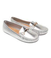 Mokasyny damskie Danic L7189A Srebrne